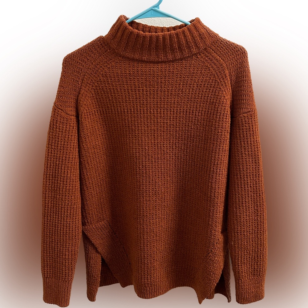Orange Turtleneck